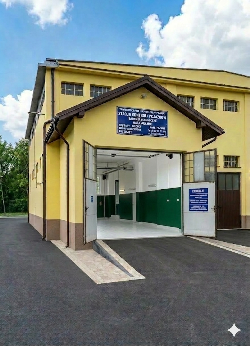 Inspection station entrance